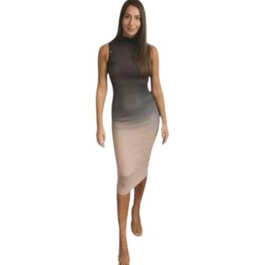 Bar III Women's Ombré Midi Mesh Dress